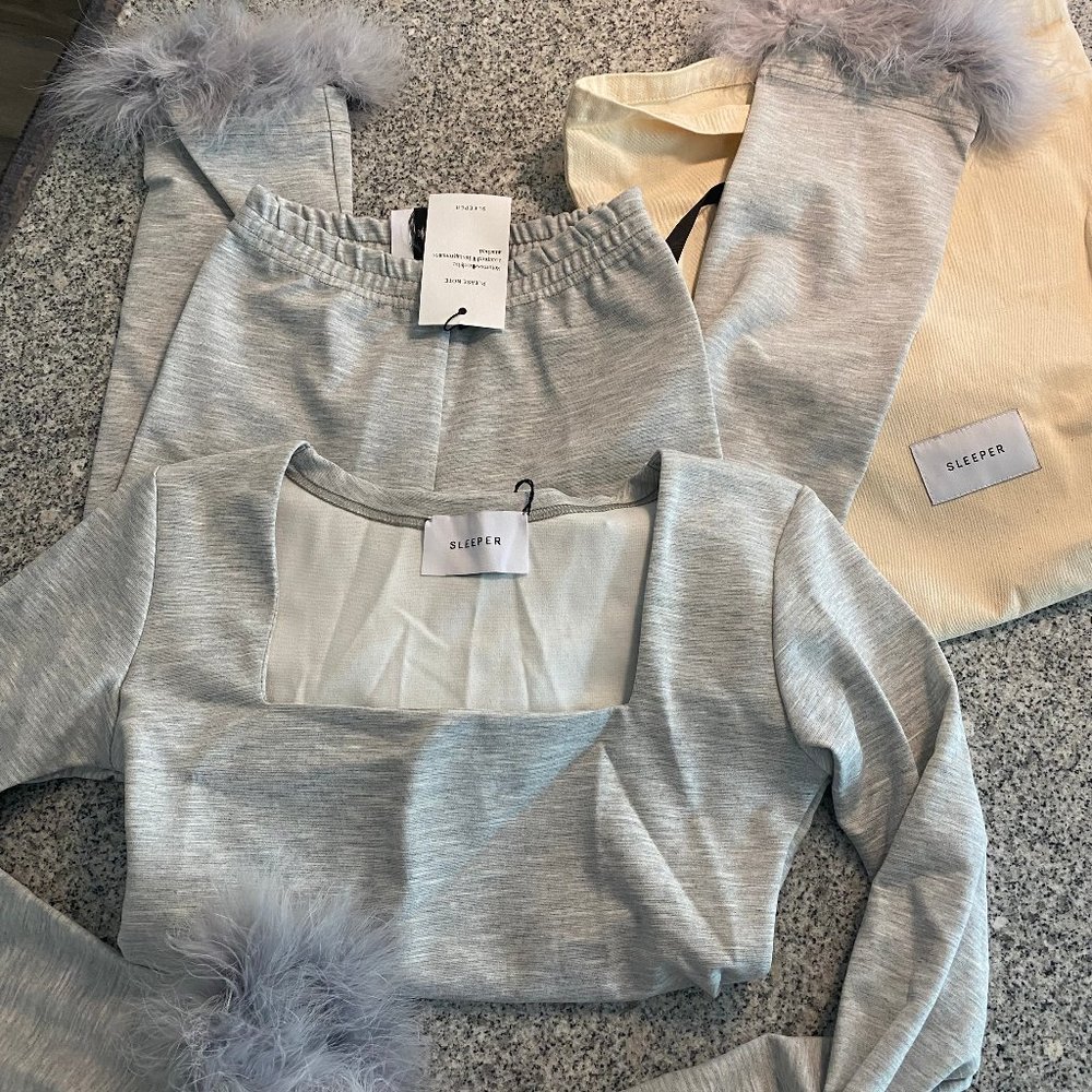 Sleeper, The Weekend Chic Set, Grey in size XS